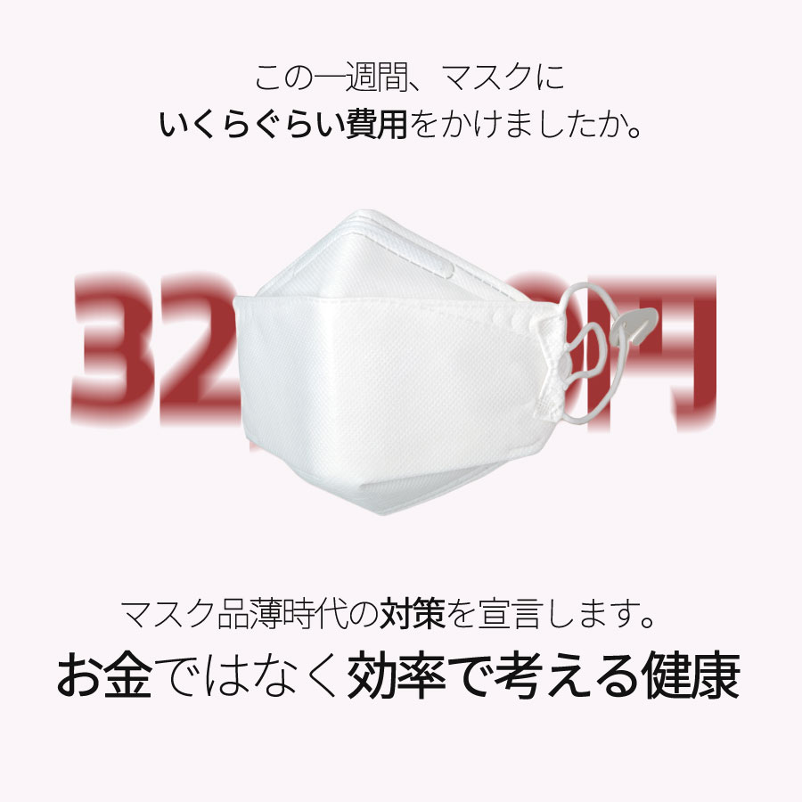 この1週間、マスクいくらぐらい費用をかけましたか。